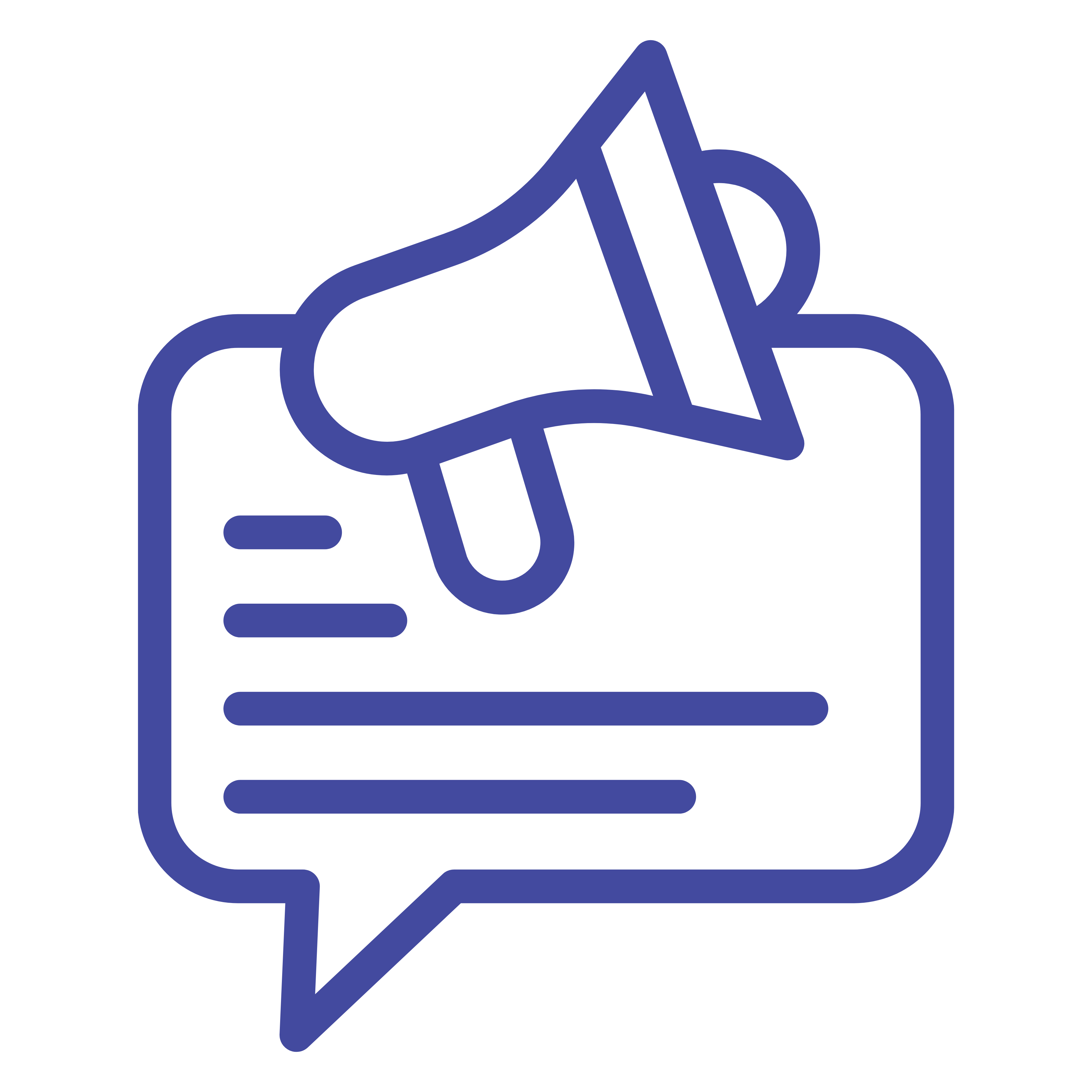 Brand messaging and communication icon