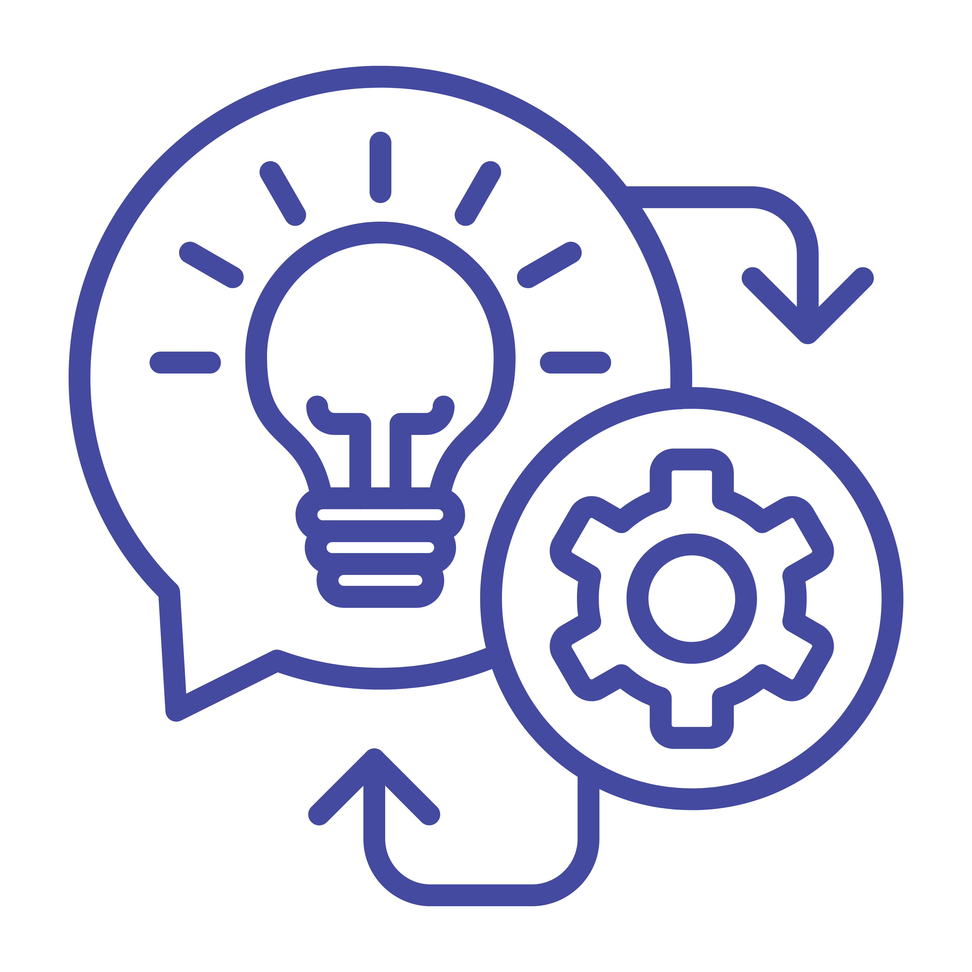 Strategic initiatives and ideas icon