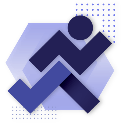 GSD logo with running man symbol GSD logo with running man symbol